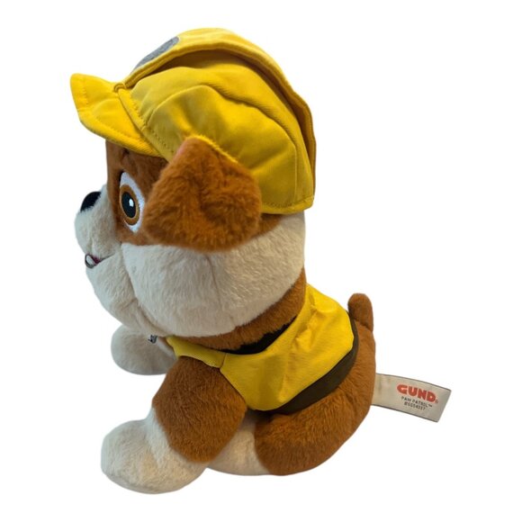 GUND Paw Patrol Rubble Plush Toy – Yellow Hat & Vest – 9” Bulldog Stuffed Animal - Picture 3 of 7